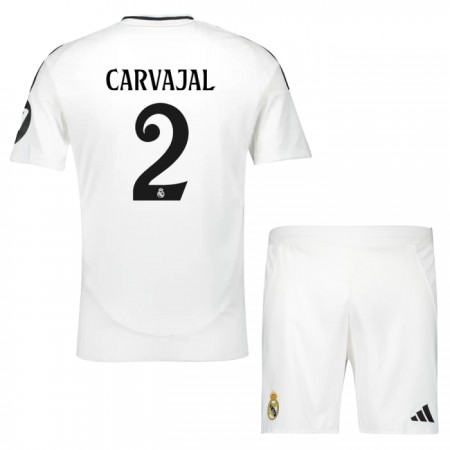 Real Madrid Carvajal 2 Matchtröjor Barn Hemma Fotbollströja 2024-25